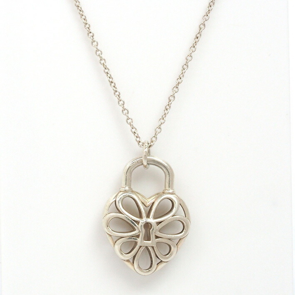 Tiffany Filigree Heart Silver Pendant